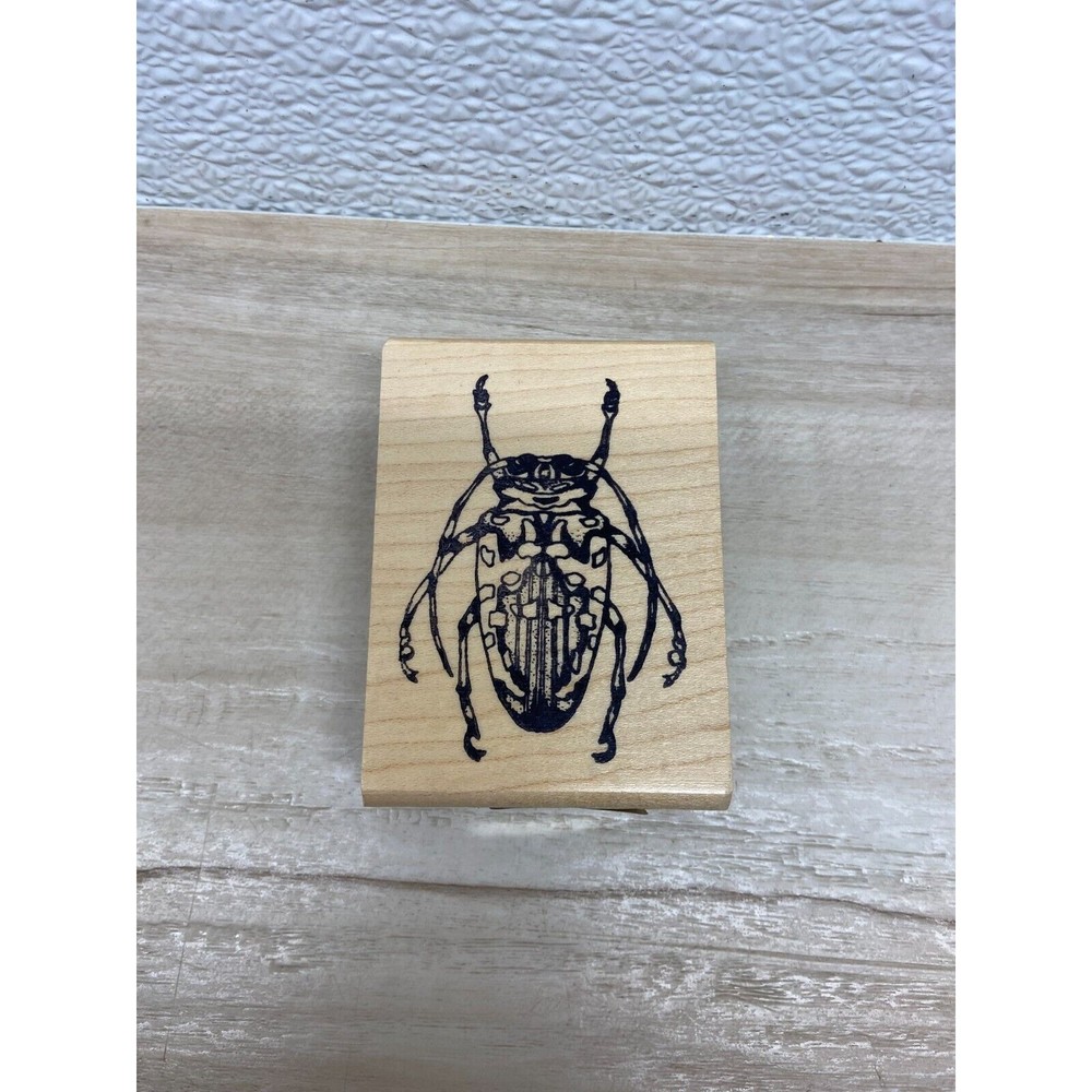 Simple Pleasures Wood Monted Rubber Stamp Beethle
